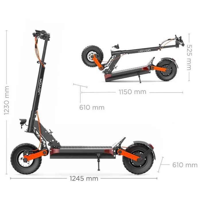 Hulajnoga elektryczna wersja 2025 Joyor S5-Z 600W 48V13ah 50km/h LCD