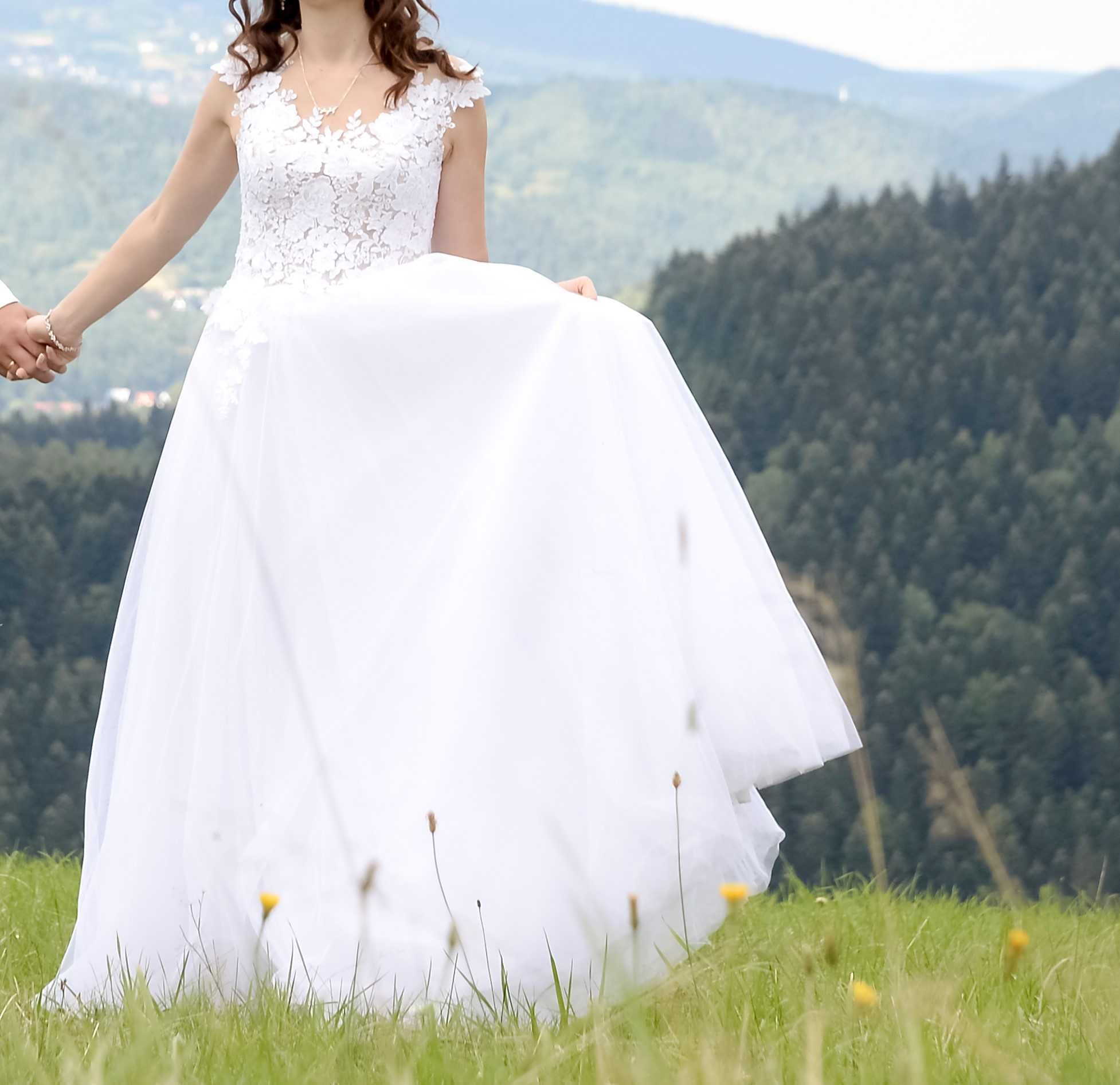 Biała suknia ślubna, ślub, wesele
