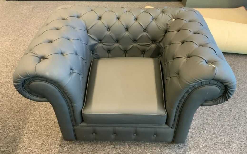 Zestaw 2-osobowa sofa + 2 x fotel + stolik kawowy/ zestaw do gabinetu
