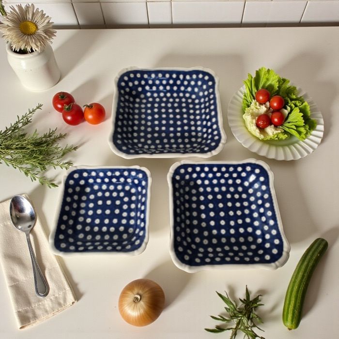 Salaterki kpl.3szt.Gat 1.Ceramika Bolesławiec