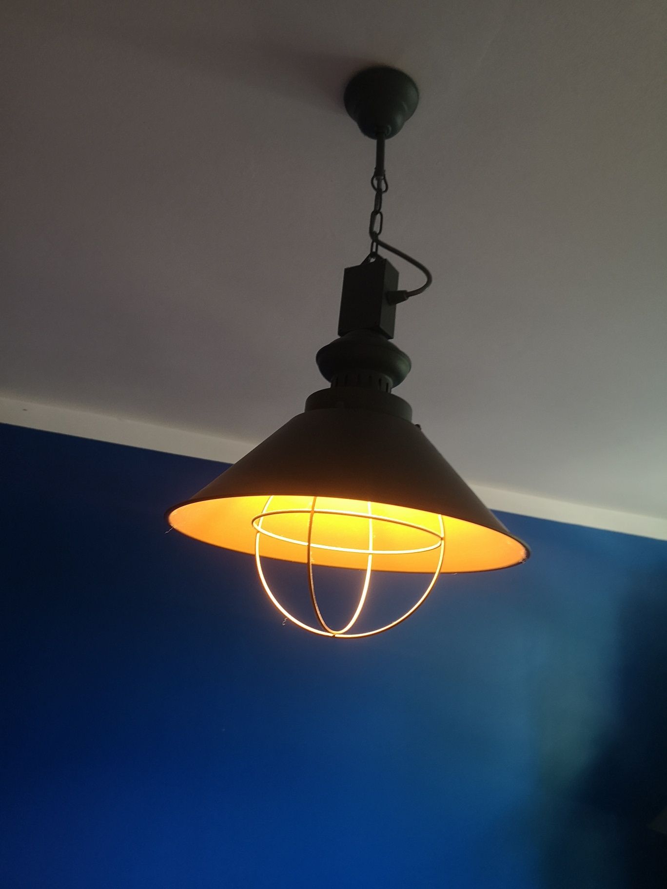 Lampa sufitowa Nowodvorski typu loft 5055, szaro miedziana