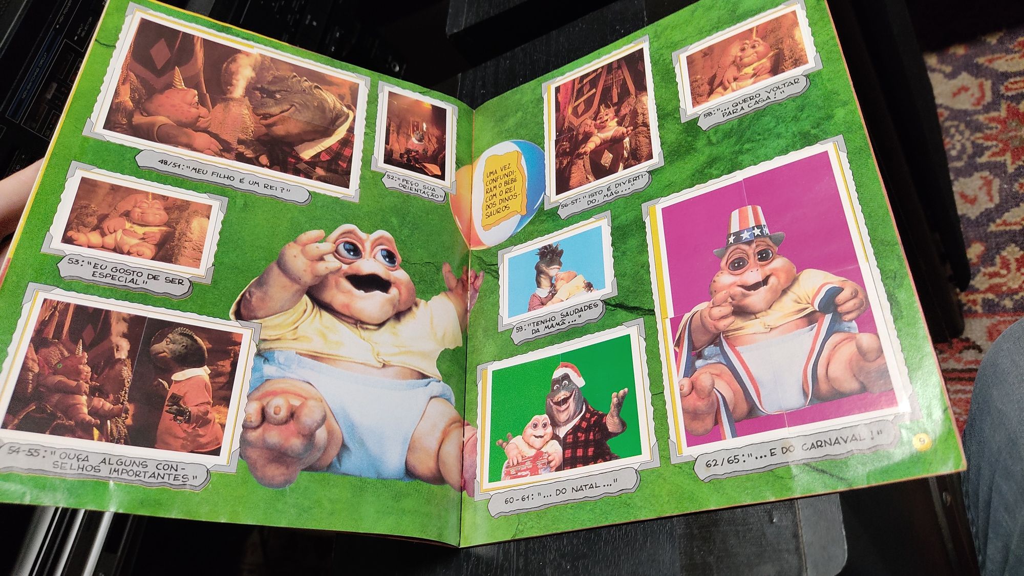 Dinosaurs Disney caderneta Panini completa 1991