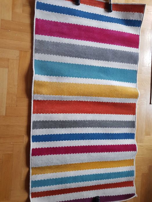 Dywan kolorowy w paski 78 x 152 cm