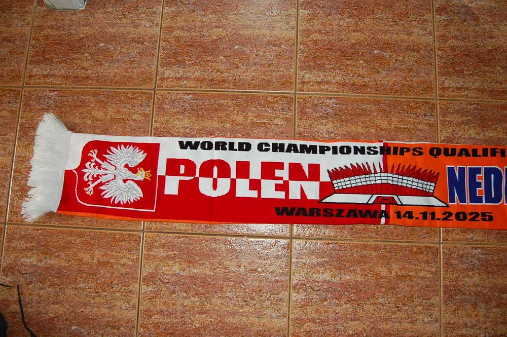 Szalik pamiątkowy Polska-Holandia 14.11.2025 Warszawa