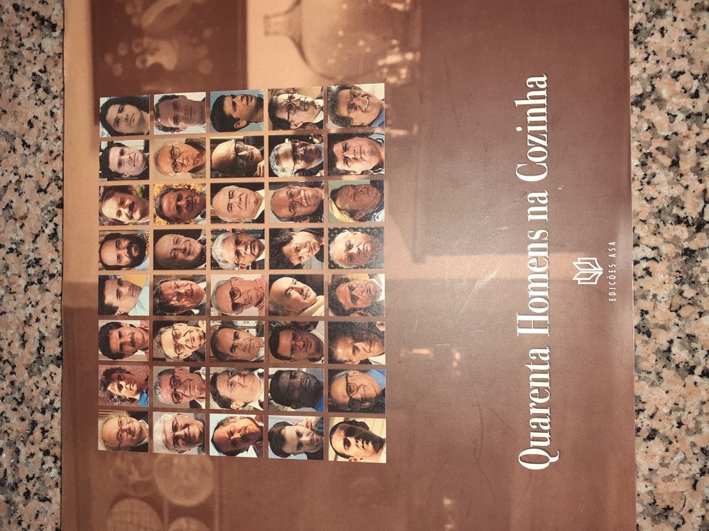 Livro "quarenta homens na cozinha"