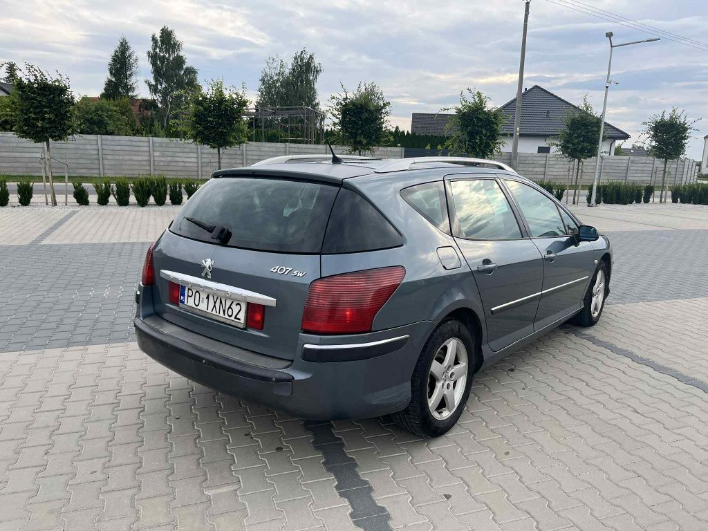 Peugeot 407 SW 2.0 HDi 136 KM AUTOMAT 6 biegów Navi Alu Szklany dach