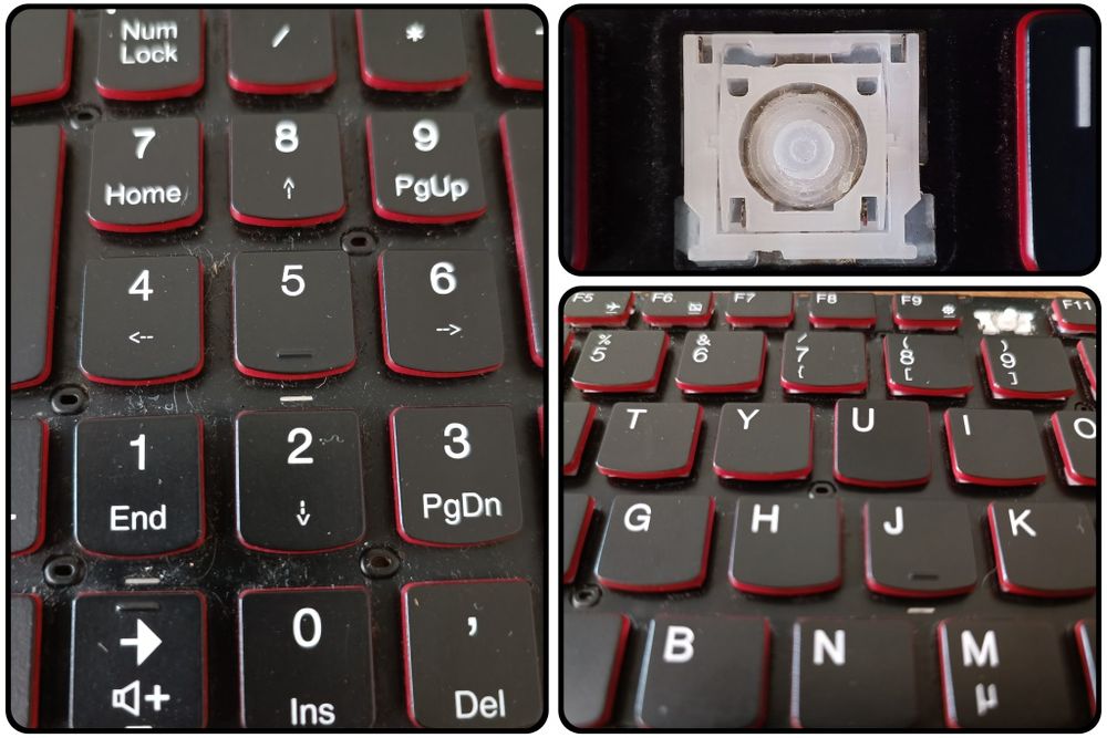 Кнопки, клавіші, механізми Lenovo для клавіатури ноутбука поштучно