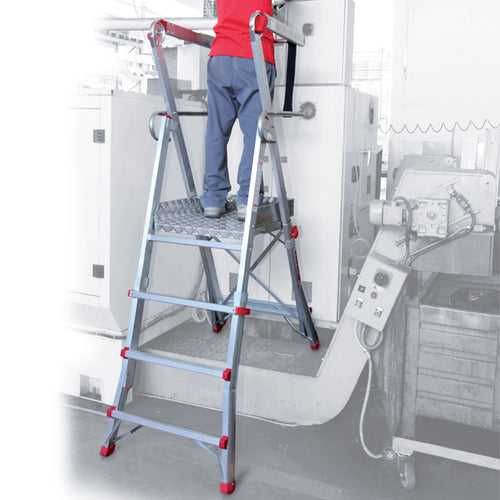 Podest roboczy 130/238cm 5 stopni PLS5 drabina teleskopowa regulowana