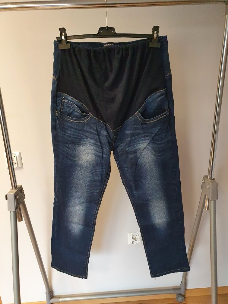 Spodnie jeansowe ciążowe XXL