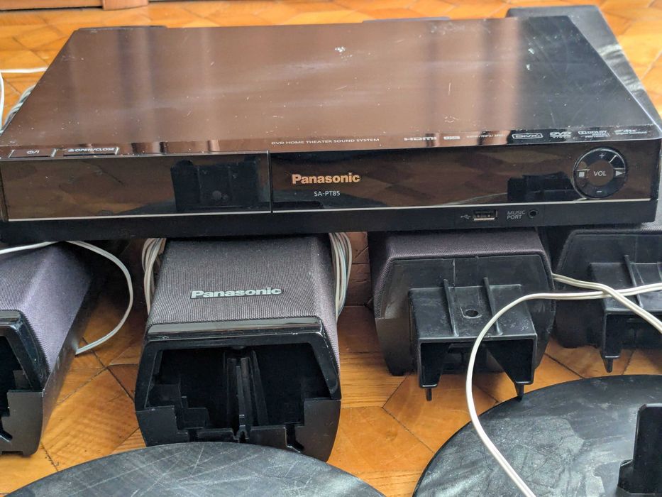 Pięciokanałowy zestaw kina domowego panasonic SA-PT 85
