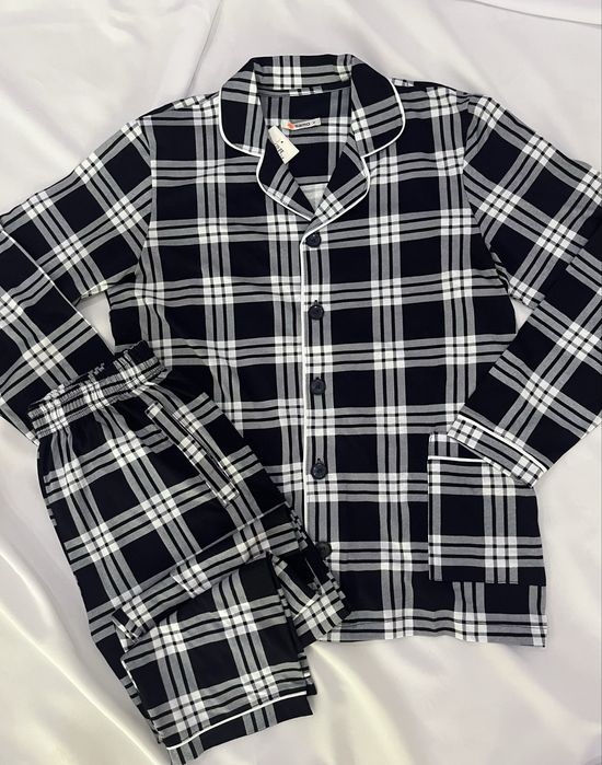 Чоловіча піжама сорочка+штани (M; L; XL; XXL; 3XL)