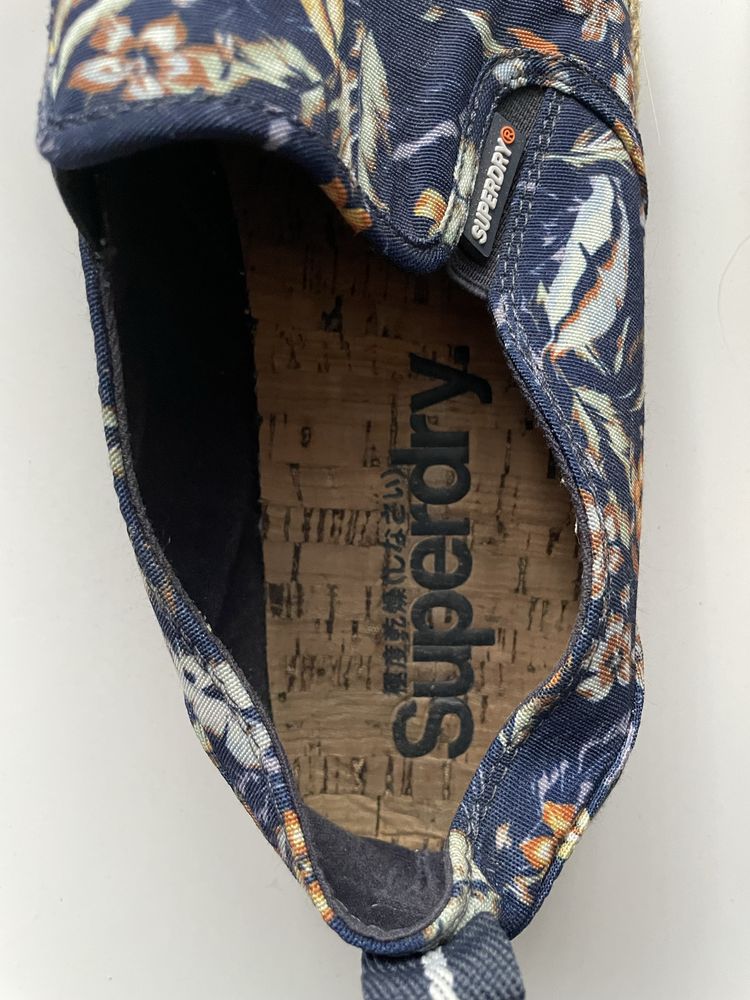 Espadryle buty meskie na wiosnę roz. 43 w kolorze granatowym