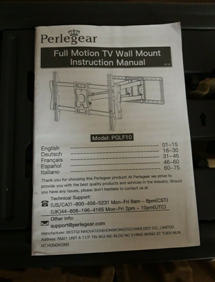 Uchwyt stojak do telewizora 37-80" PERLEGEAR