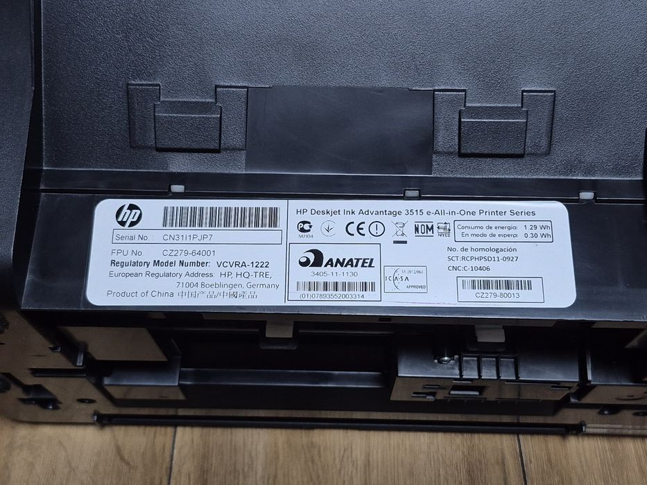 Hp DeskJet Ink Advantage 3515 drukarka skaner ksero 3w1 Wi-Fi
