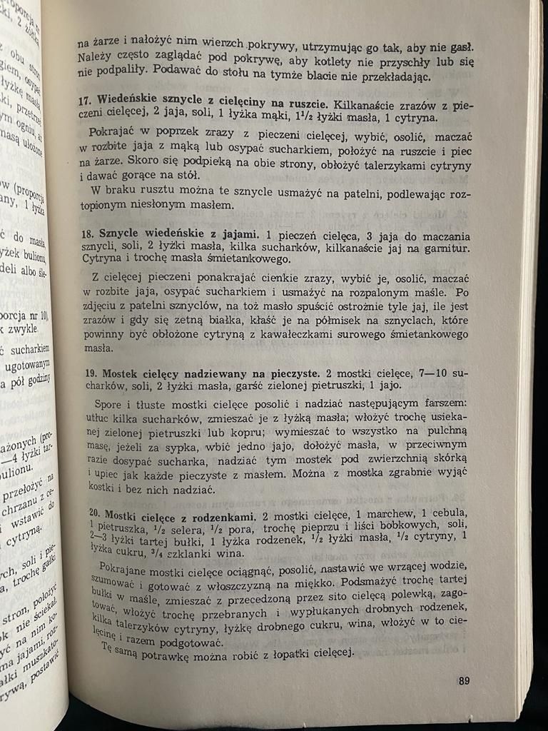 Książka Kuchnia Litewska Wincenta Zawadzka 1987 rok