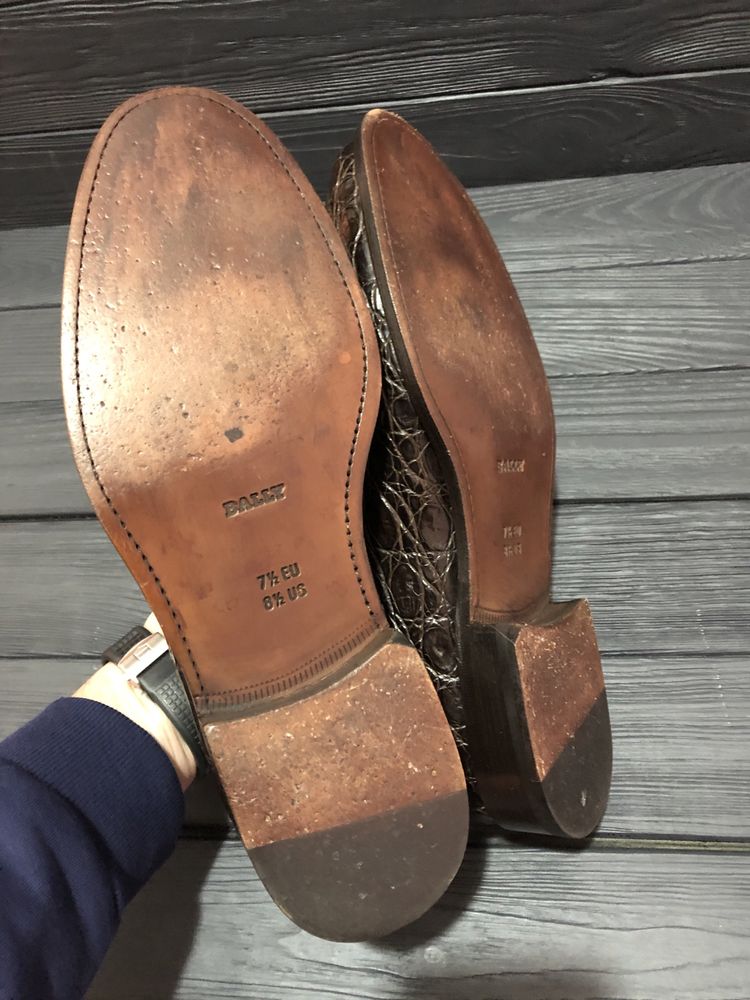 Лоферы Bally крокодил zilli kiton stefano ricci