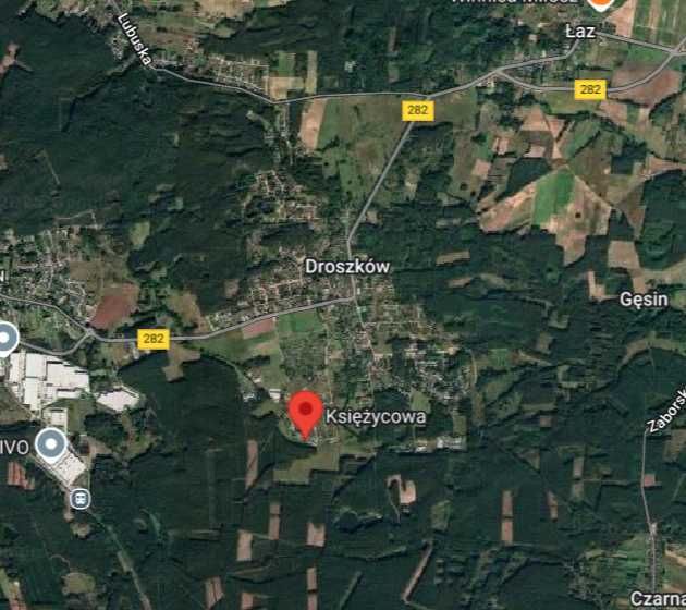 DZIAŁKA BUDOWLANA droszków zielona góra 1121m2