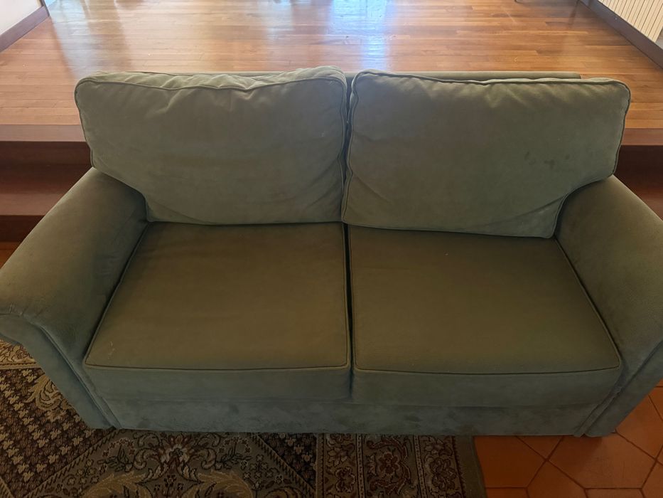 Sofá em pele de pêssego