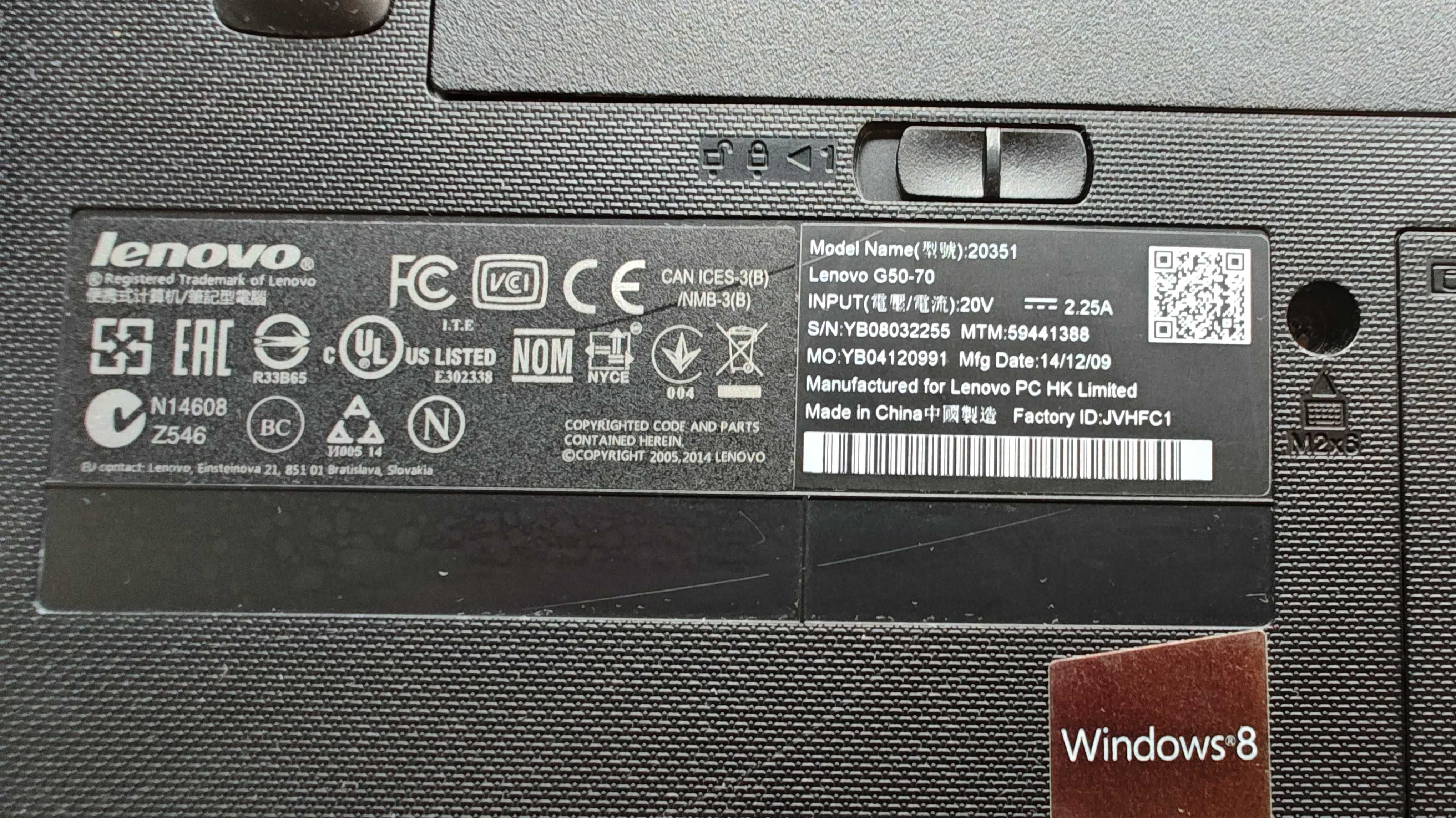 Lenovo G50-70 i3-4005U/4GB