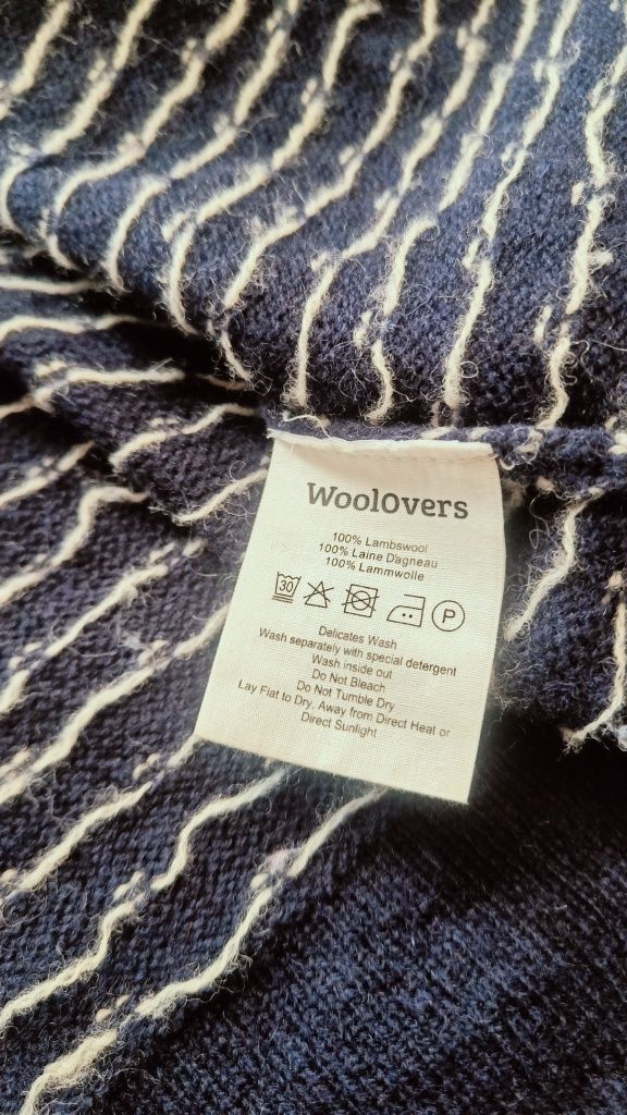 Woolovera sweter zapinany na guziki 100% wełna jagnięca M (38)