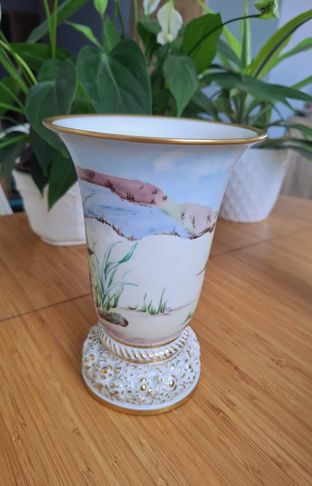 Śliczny wazon Rosenthal Maria ręcznie malowany