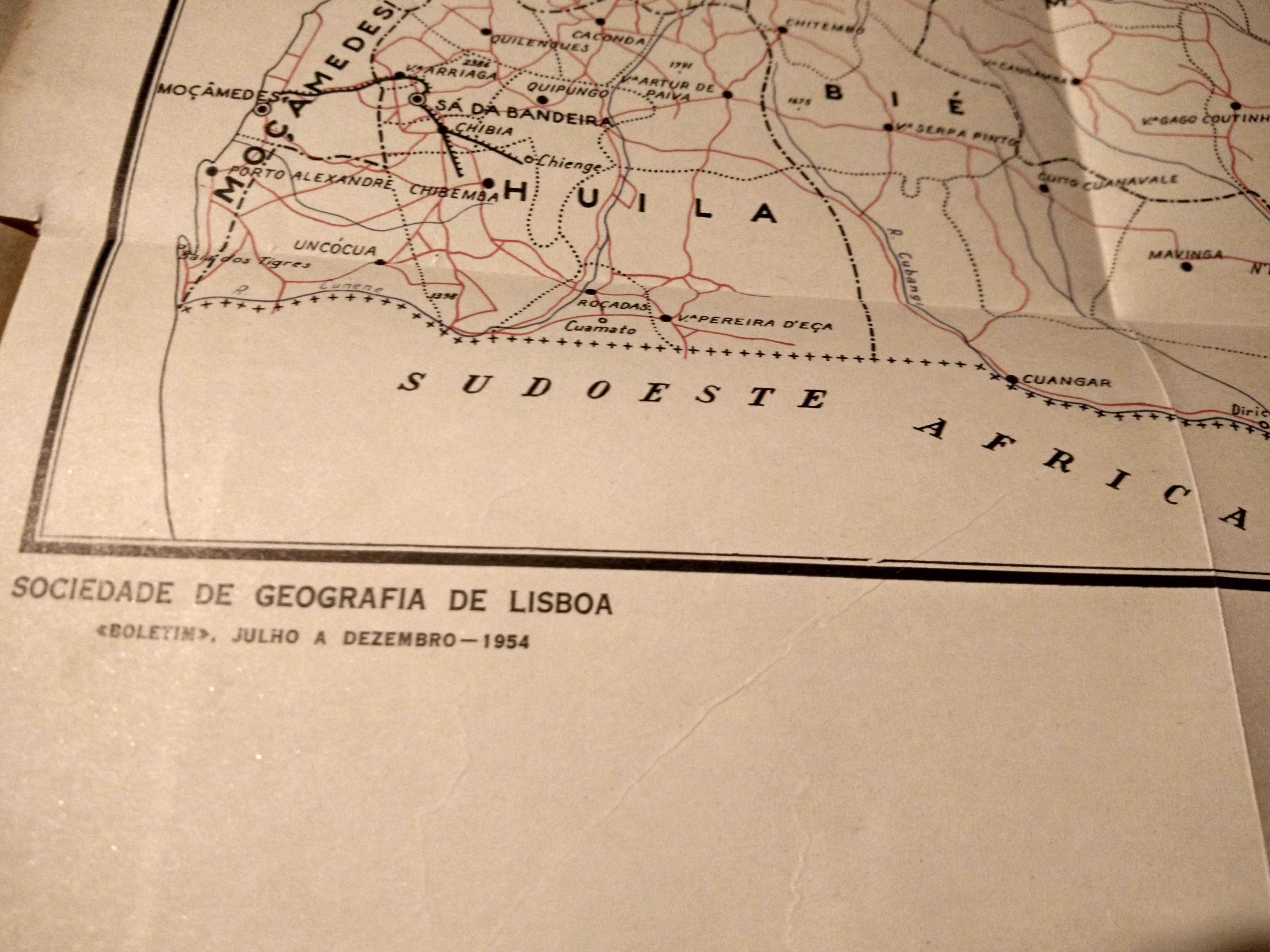 Publicação da Sociedade de Geografia de Lisboa - ano completo de 1954