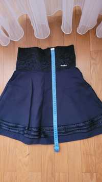 Новая темно-синяя школьная юбка