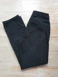 Czarne spodnie dżinsowe dżinsy Primark Denim&Co 40 z rozcięciami Mom