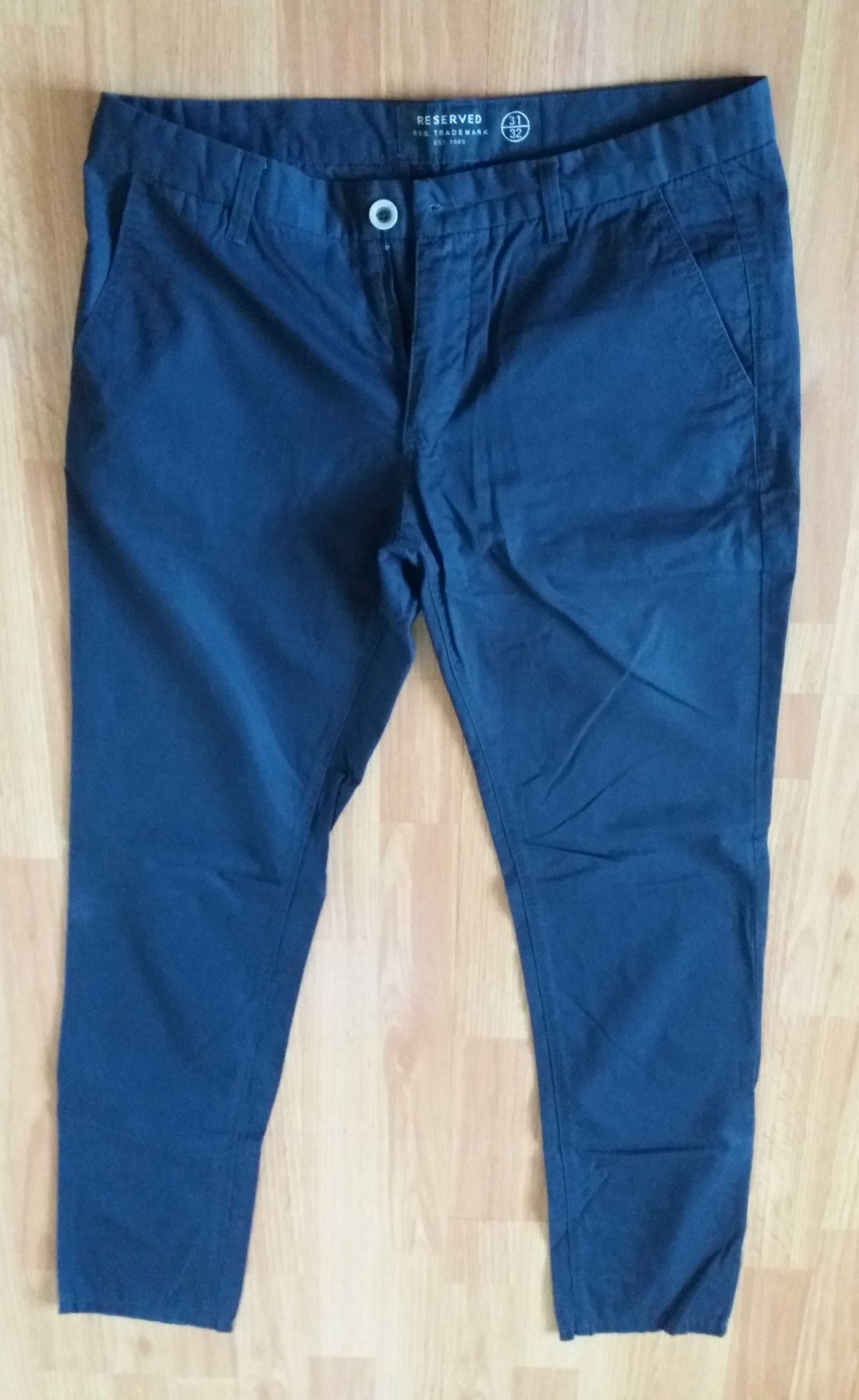 Мілітарі штани хакі Denim Co + slim fit від Reserved