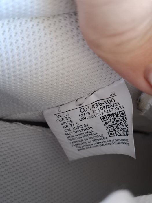 Высокие кроссовки Nike 39р, белые осенние хайтопы, ботинки