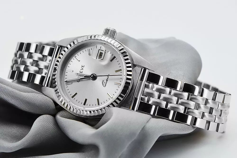 Zegarek damski z białego złota 14k z perłową tarczą lw020wds&lbw008w P