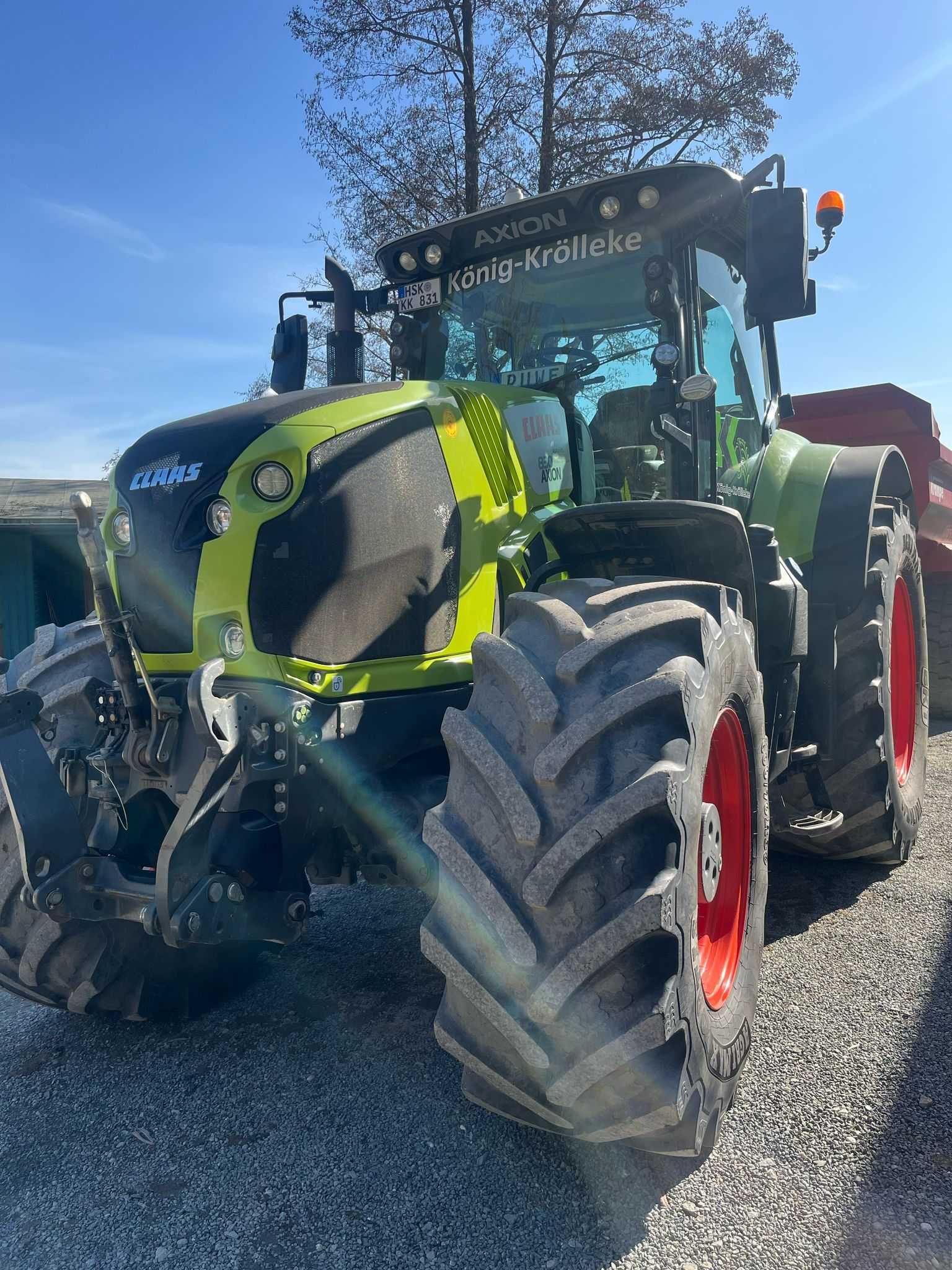 ciągnik claas axion 830
