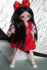 Красивая кукла новая шарнирная 23 см для подарка bjd лялька с одеждой