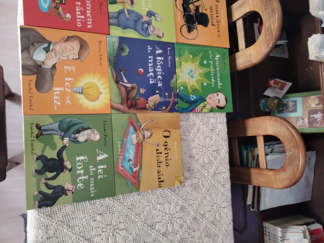 Livros sobre inventores da Eureka! Eureka!!