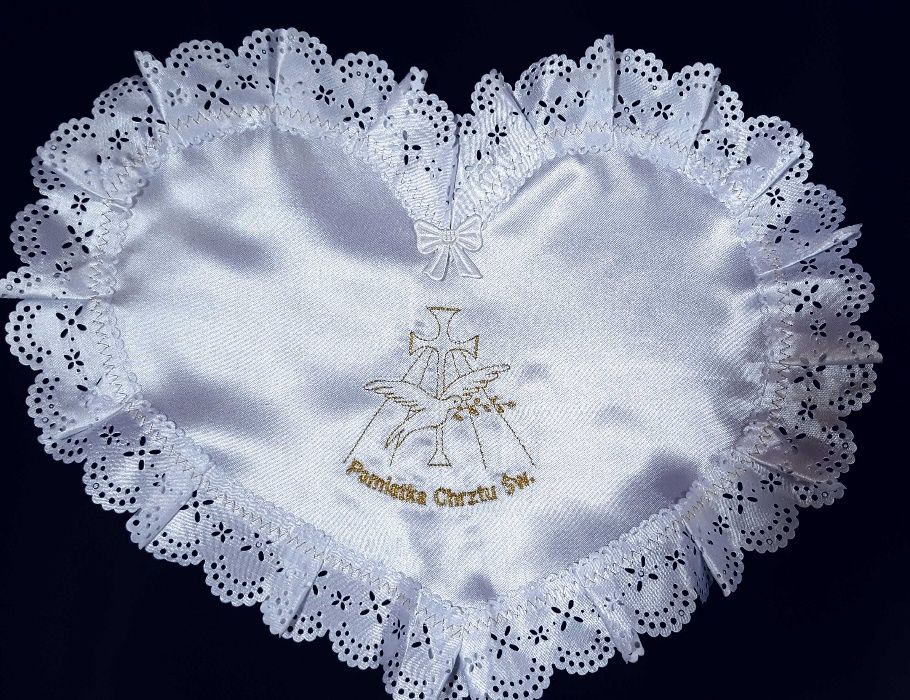 Sukienka ubranko do Chrztu r.68 + szatka gratis!