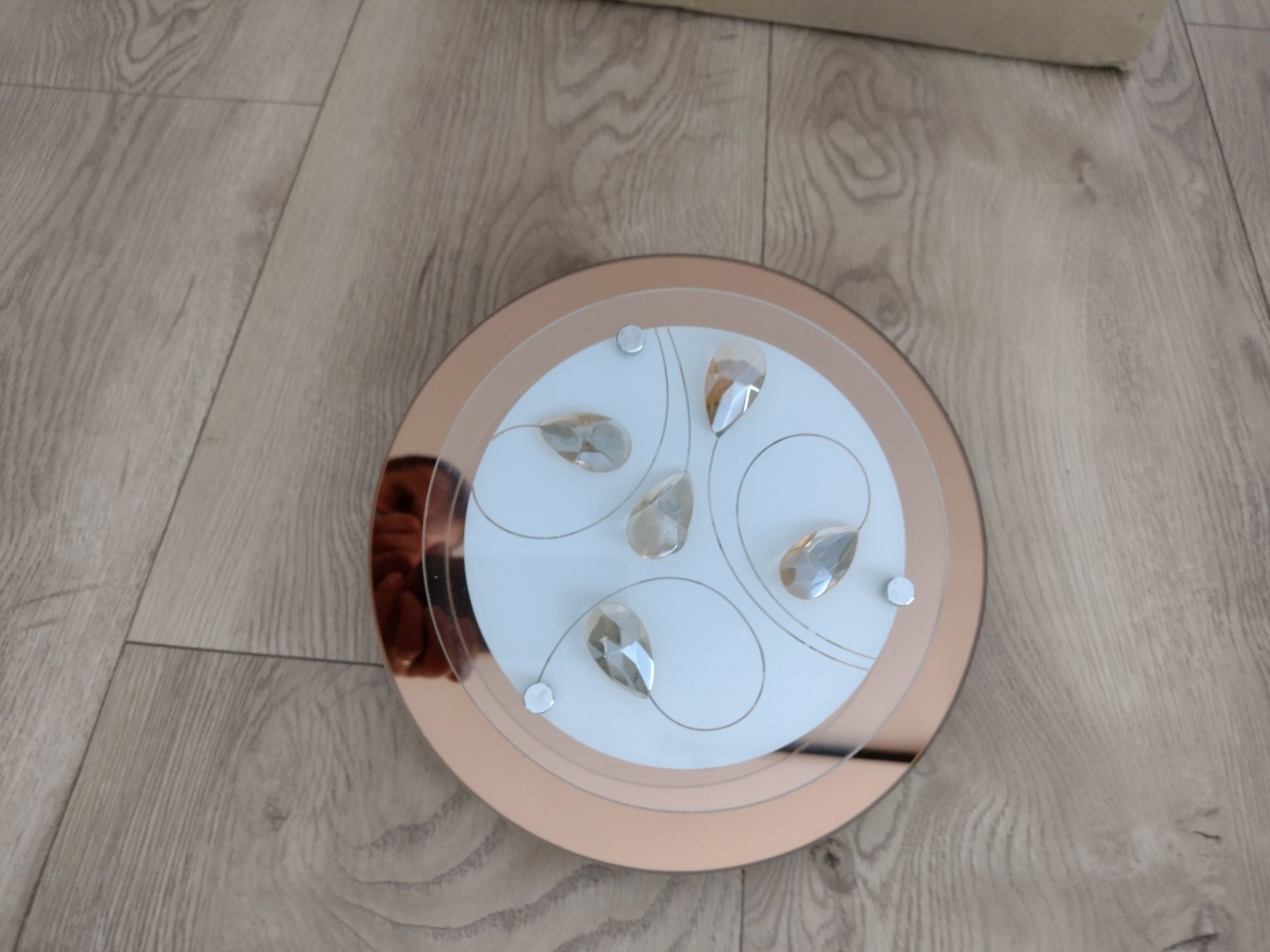 Lampa sufitowa kryształowa plafond