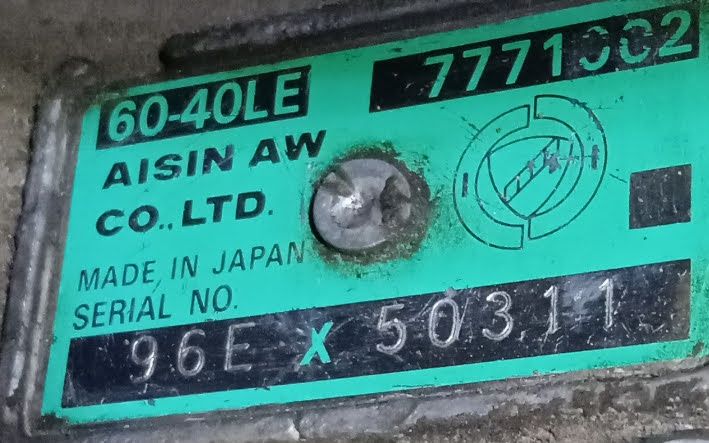 Aisin 60-40le коробка
