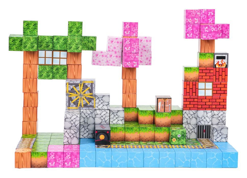 Zestaw Kostek, Klocków Magnetycznych 200El.