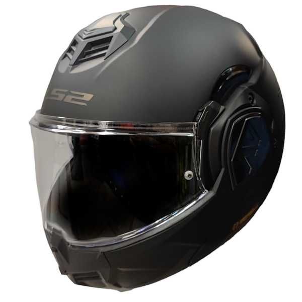 Kask motocyklowy szczękowy LS2 FF906 Advant czarny mat modułowy