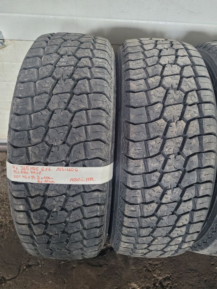 Opony całoroczne używane 265/75 R16 123/120Q Toledo - 4 szt.