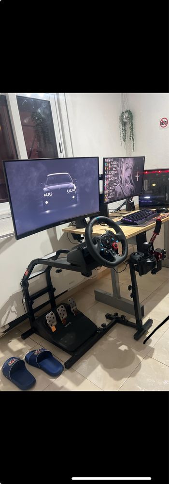 Volante logitech g29 playstation com suportes e travão de mão