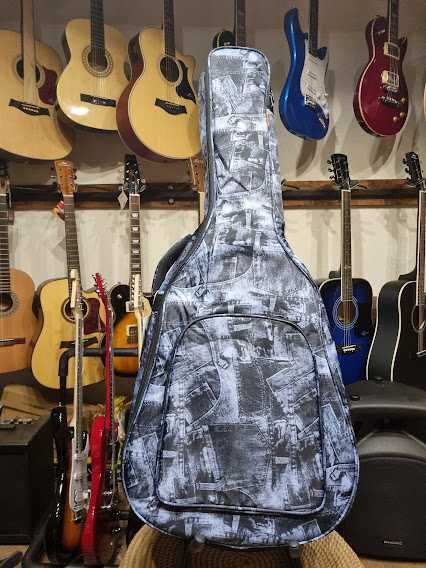 Solidny ocieplany pokrowiec na gitarę Klasyczną 4/4 Hard Bag "jeans"