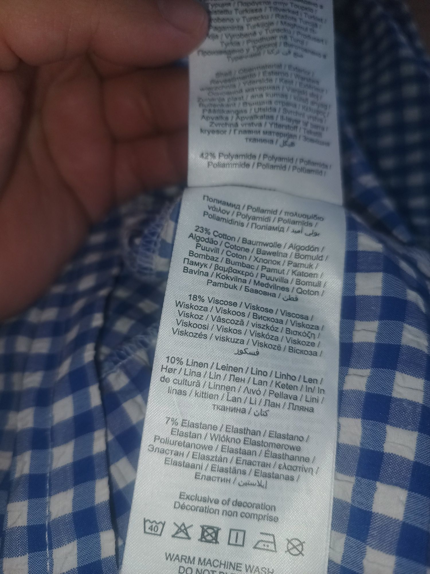 Piękna modna sukienka w kratkę Name IT jak nowa