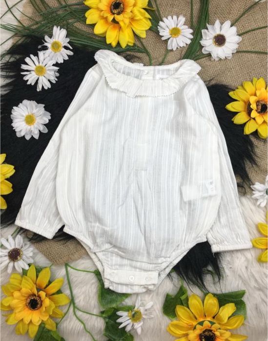 Молочний бодік zara на 12-18 міс