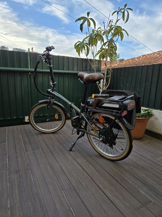 BTWIN Bicicleta elétrica dobrável E FOLD 500 Verde