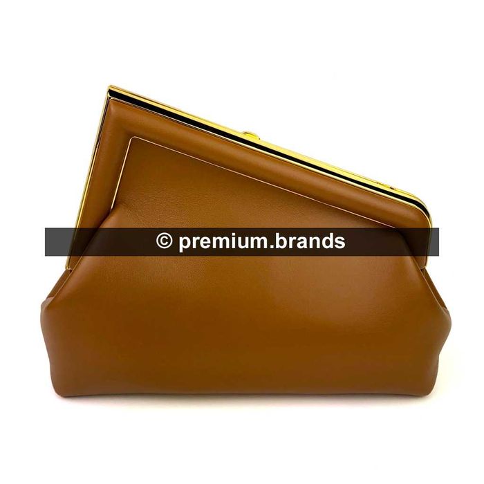 Torebka Fendi First karmelowa skóra