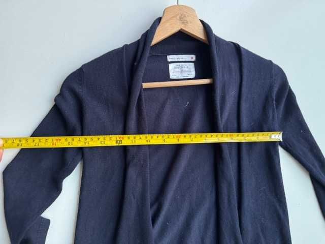 ZARA - sweterek kardigan narzutka - granatowy - roz. 116