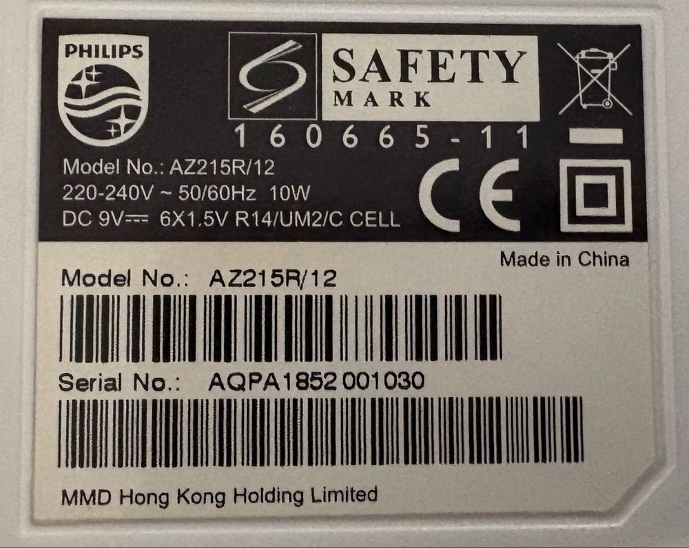 Radioodtwarzacz Philips AZ215R/12
