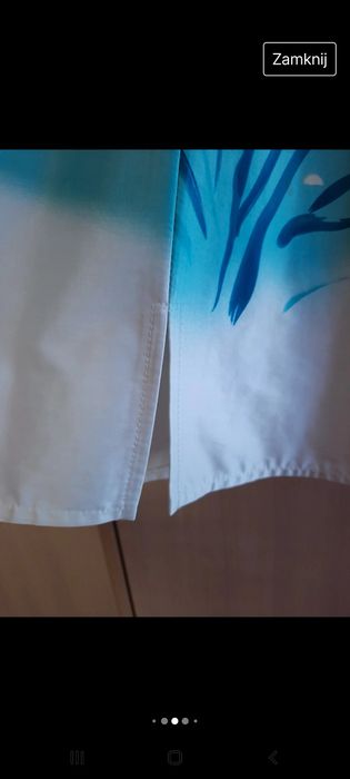 Sukienka w niebieskie kwiaty L