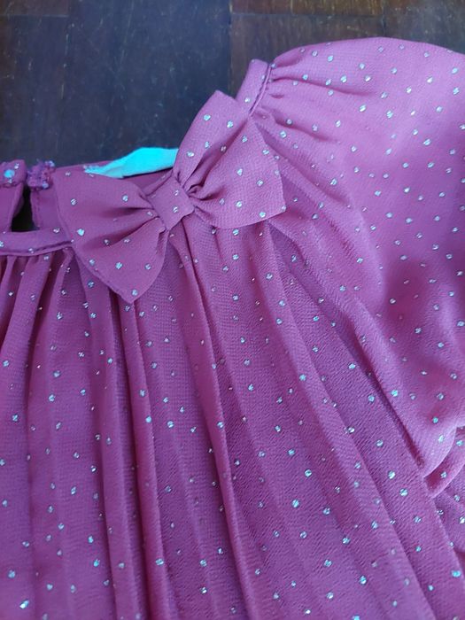 Vestido rosa 5/6 anos